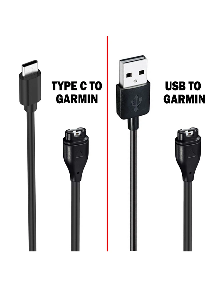 C /USB كابل شاحن محول الطاقة ل Garmin Venu 4 4s 3 3s SQ 2 / Vivoactive 6 5 /55 165 255 265 570 970... شحن عالمي #5