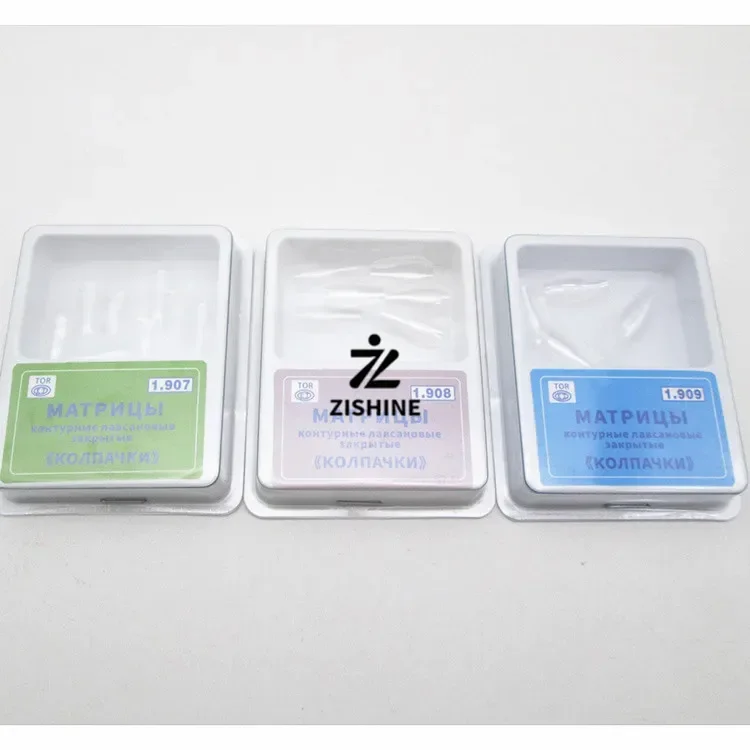 Dental 3D Arch Form Black Triangle Matrix, Clear Anterior Sectional Douban Matrix Band for Front Teeth Restoration