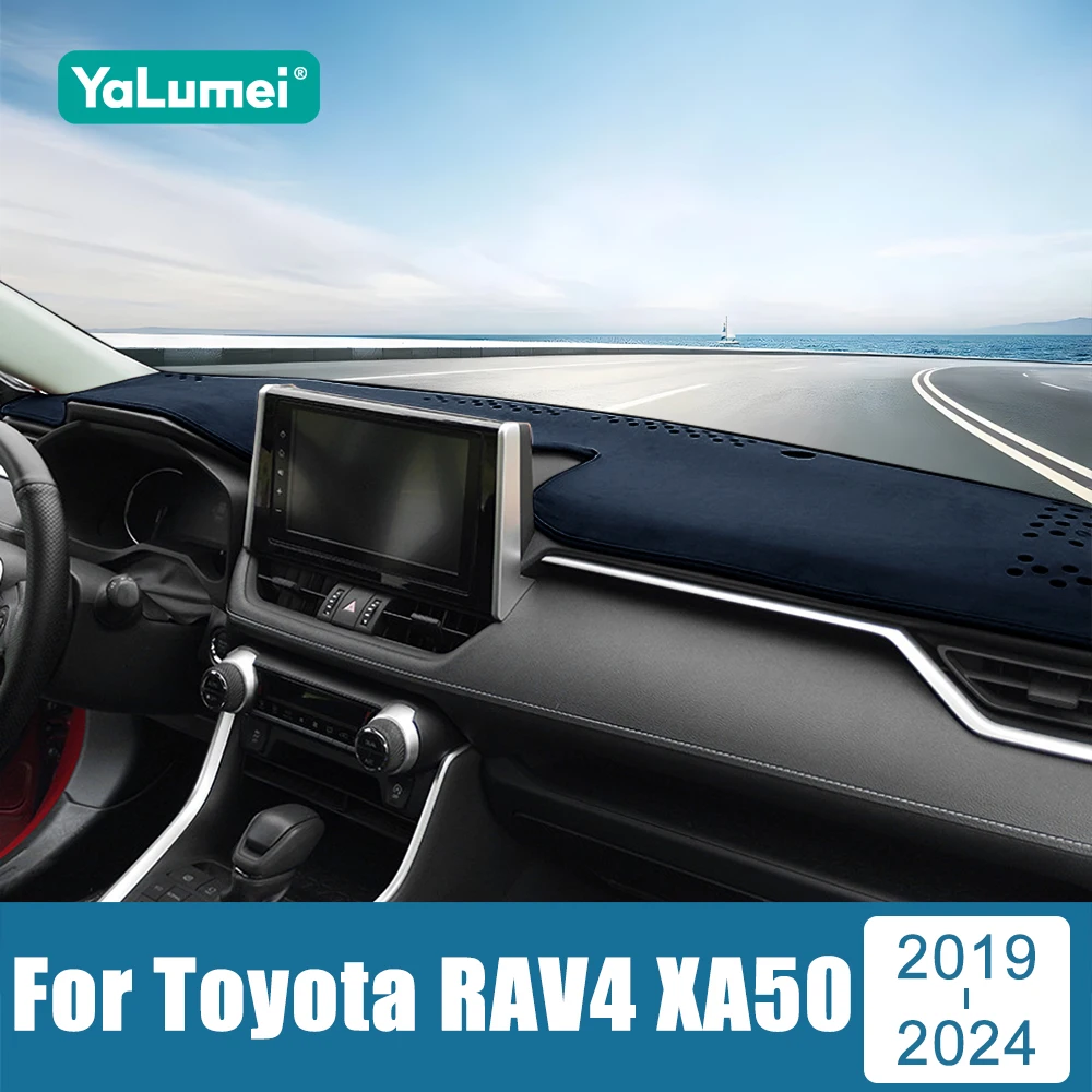 

For Toyota RAV4 XA50 2019 2020 2021 2022 2023 2024 RAV 4 Hybrid Car Dashboard Cover Avoid Light Pad Anti-UV Carpets Non-Slip Mat