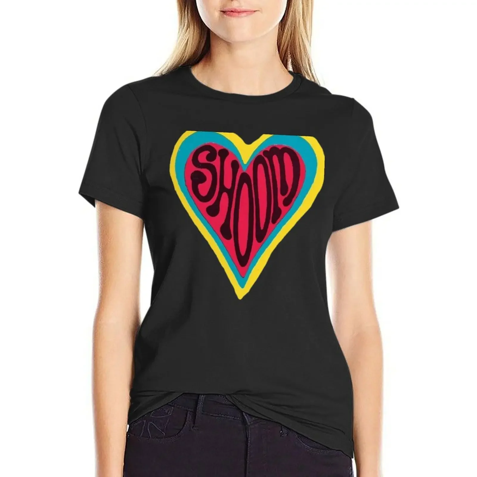 

90s Rave Flyer Shoom T-Shirt quick drying vintage clothes shirts graphic tees white t shirts for Women