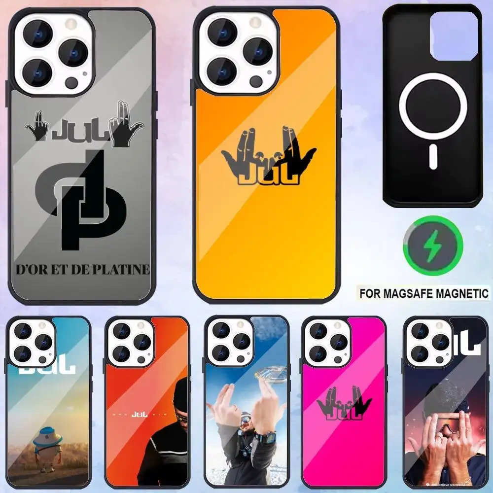 

Rapper J-JUL Phone Case For iPhone17,16,15,14,13,12,11 Plus,Pro Max Magnetic For Magsafe Wireless Charging