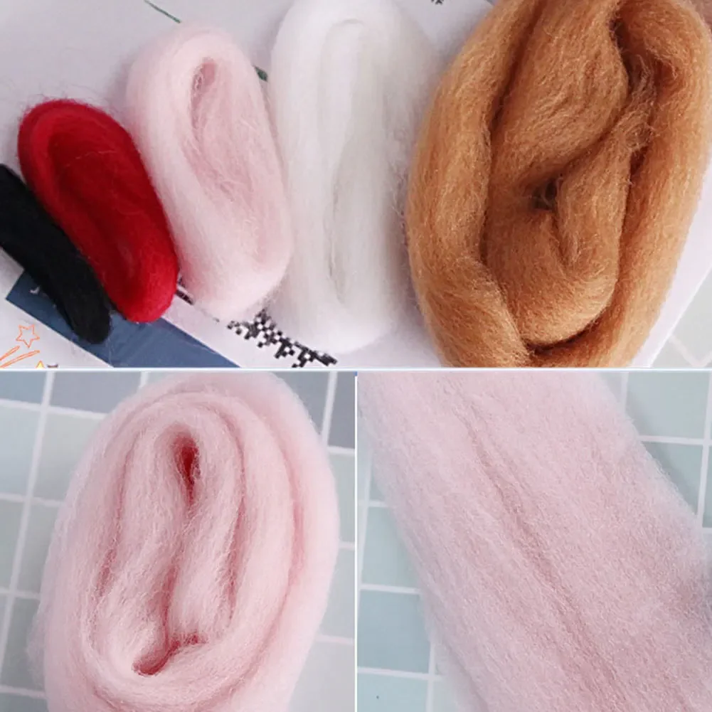 Cute Animal Wool Felting Material Package Shiba Inu Doll Toy Handmade DIY Craft Needle Felting Kit Non Finished Poked Set