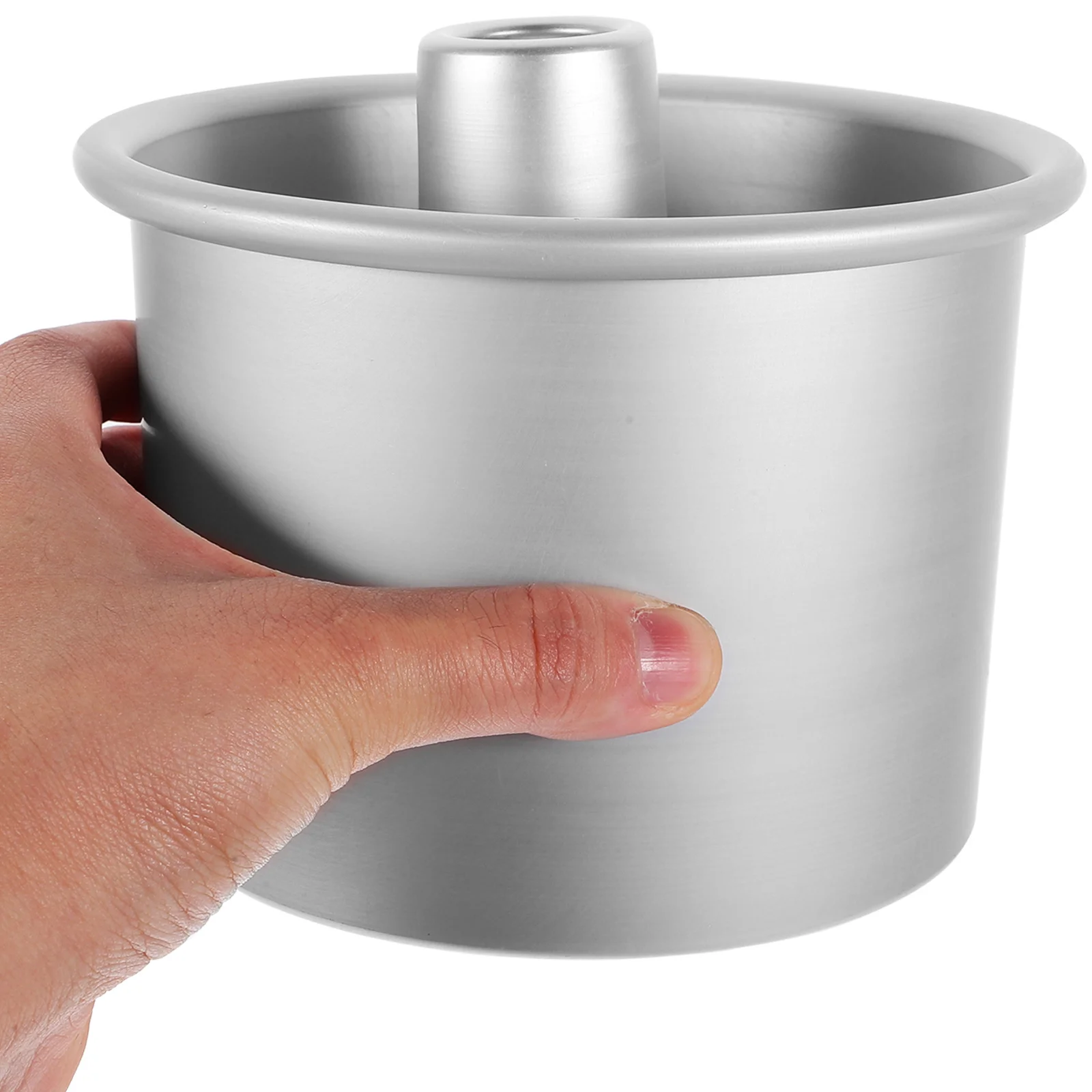 

1 шт., 5-дюймовая форма для торта, круглая форма дымохода, антипригарная форма для выпечки из углеродистой стали, многофункциональный кухонный инструмент для выпечки тортов