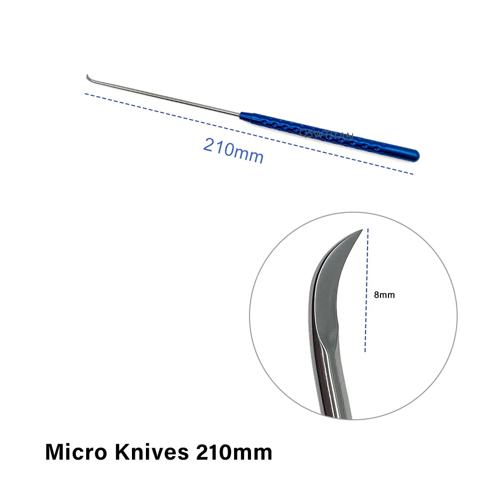 Micro Knives 210mm Neuro Microtome Neurosurgery Microneurosurgery Instruments Titanium