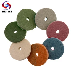 RIJILEI 7 Pieces/Lot 80mm Sponge Polishing Pads 3 Inch Durable Stone Polishing Pad Marble Concrete Floor Grinding Discs  3FP6