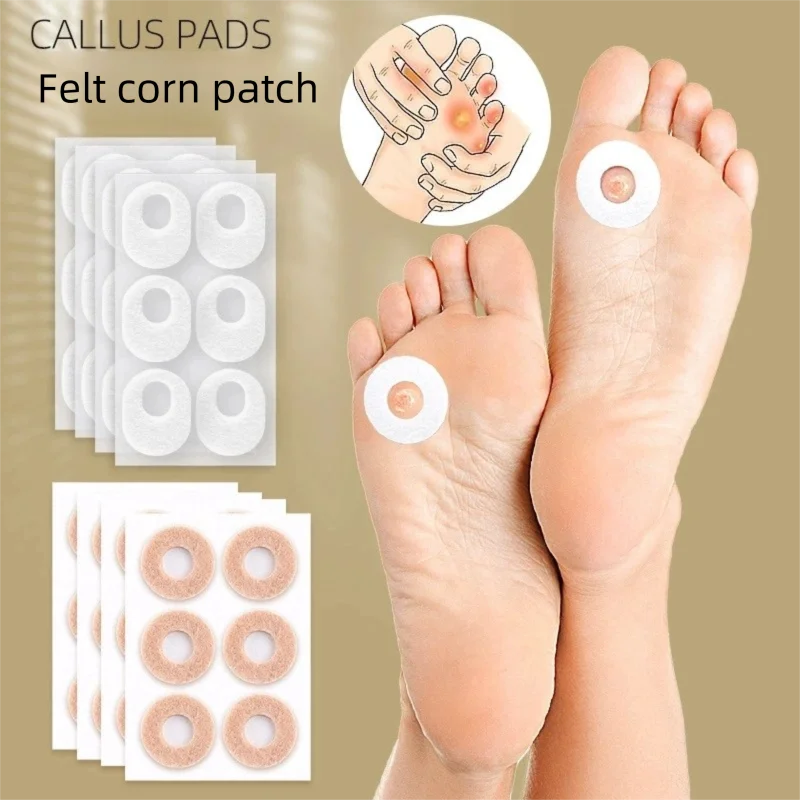 1/10/100Sheet Foot Callus Pain Heel Stickers Felt Corn Self-adhesive Sticker Preventing Calluse Pain Abrasion Protective Patches