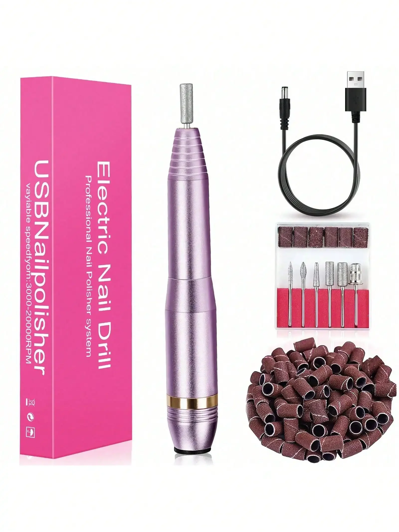 

Professional Nail Drill Set, Nail File Drill Machine, Manicure Pedicure Kit, Home And Salon Nail File Set, Nail Buffer Manicure
