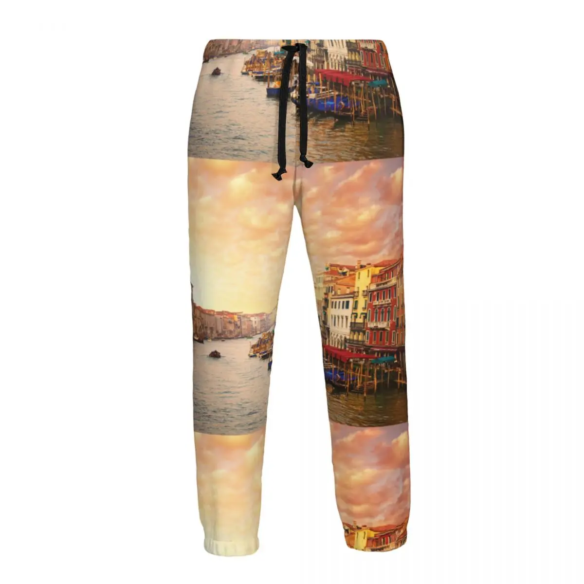 Men Jogging Pants Streetwear Loose Casual Trouser Venezia City Italian Landscape With Old Houses Gondollas Man Pants Sweatpants