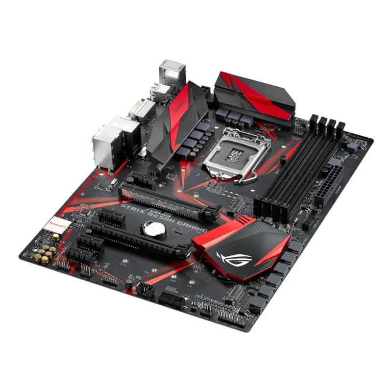 Imagem -02 - Asus-placa-mãe Gaming Rog Strix B250h Lga1151 7ª e 6ª Geração Core i7 i5 i3 Pentium Celeron Ddr4 M.2 B250 Atx Usb 3.1