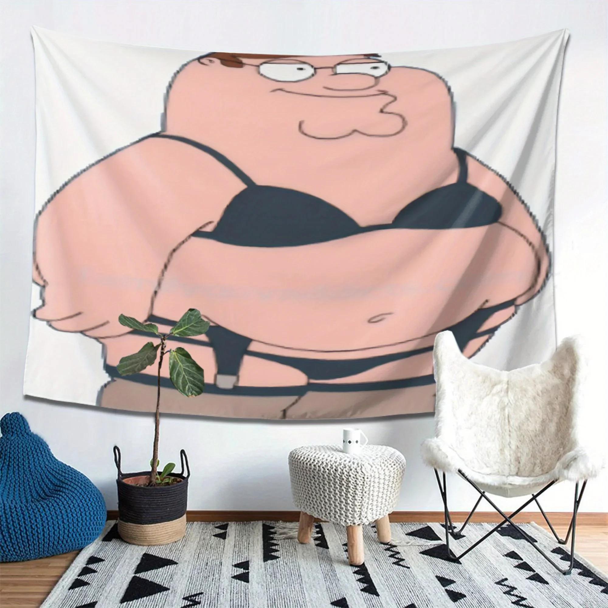 Peter Griffin, Tapestry, Suitable for All Occasions, Tapestry Gift, Living Room Bedroom Office Home Decor Wall Hanging