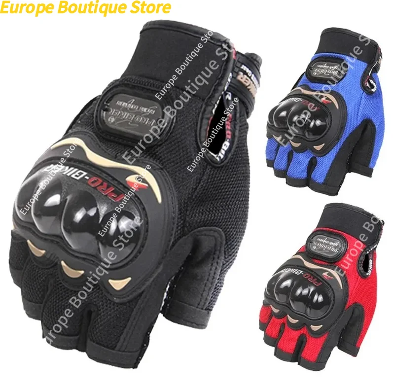 Touch Screen Breathable Summer Half Finger Mesh Motorcycle Gloves For Motorbike Motocross Racing Riding view 6