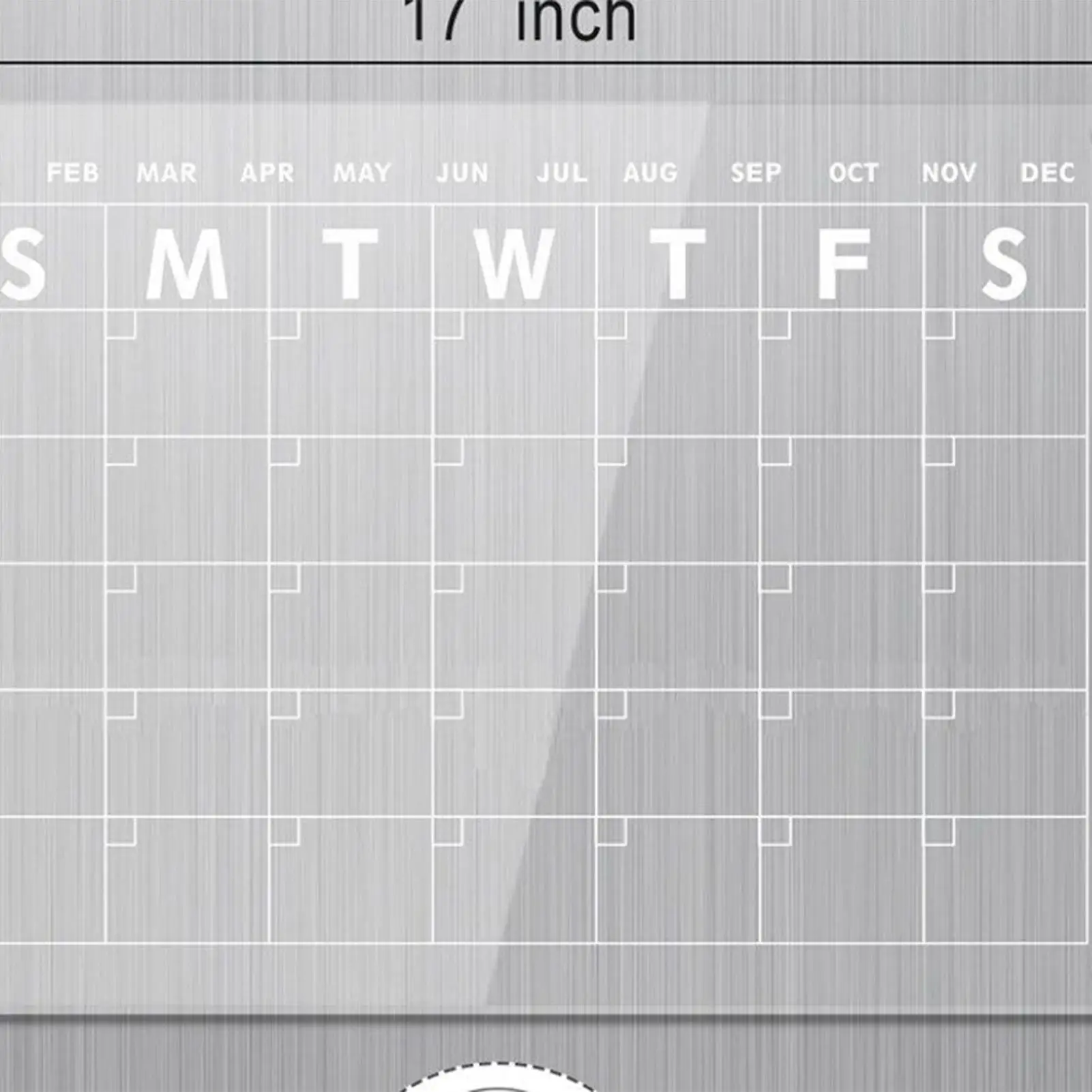 クリア磁気カレンダー冷蔵庫用冷蔵庫カレンダークリアドライイレースボードマンスリープランナーホワイトボード用マーカー6本付き