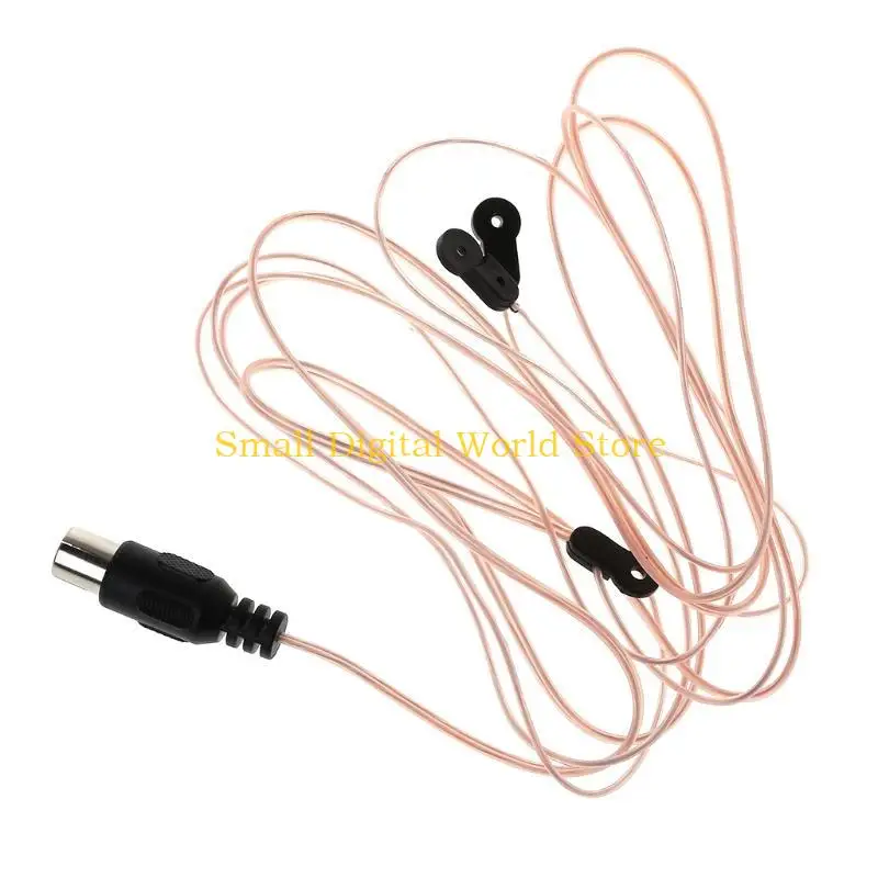 

77UB FM Dipole Antenna Cable 520-1710MHz Female Plug Connector Wire Aerial for Home