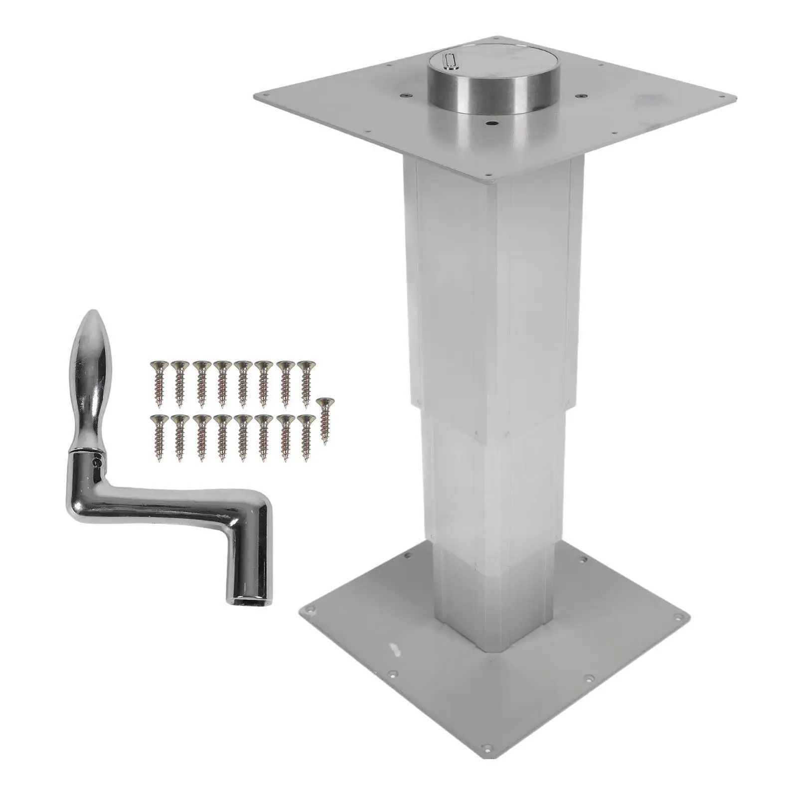 

RV Telescopic Table Pedestal 310 To 720mm Multifunctional Adjustable Yacht Table Pedestal Aluminum Alloy Heavy Duty for deck