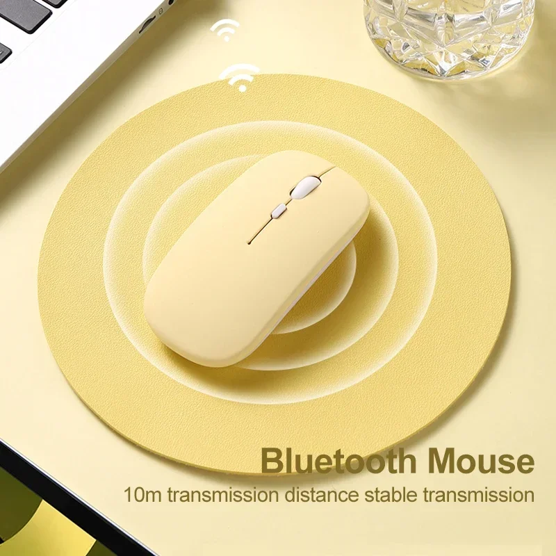 Ratón inalámbrico 2,4G para juegos, Mouse silencioso compatible con Bluetooth 5,0 para Samsung, Huawei, Android, Windows, PC y portátil