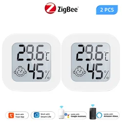 Zigbee Smart Temperature Humidity Sensor Tuya APP Remote Monitor For Smart Home Var SmartLife Workwith Alexa Google Assistant