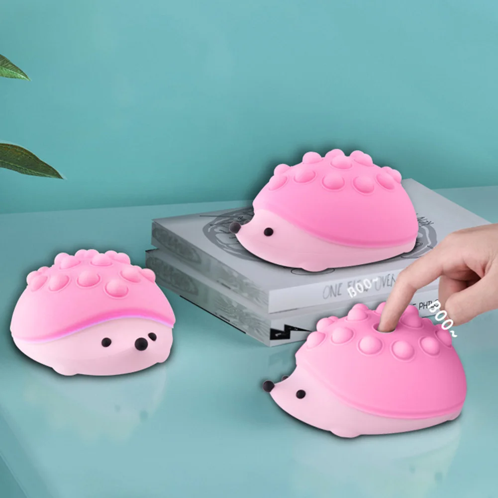 Cute Hedgehog Night Light USB ricaricabile dimmerabile Cartoon Touch Sensor lampada da notte sensore tattile lampada da comodino decorazione della camera da letto
