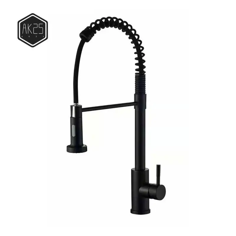 

Кухонный смеситель AK25 с выдвижным распылителем, многофункциональный, с одной ручкой, высокий излив, эффективный