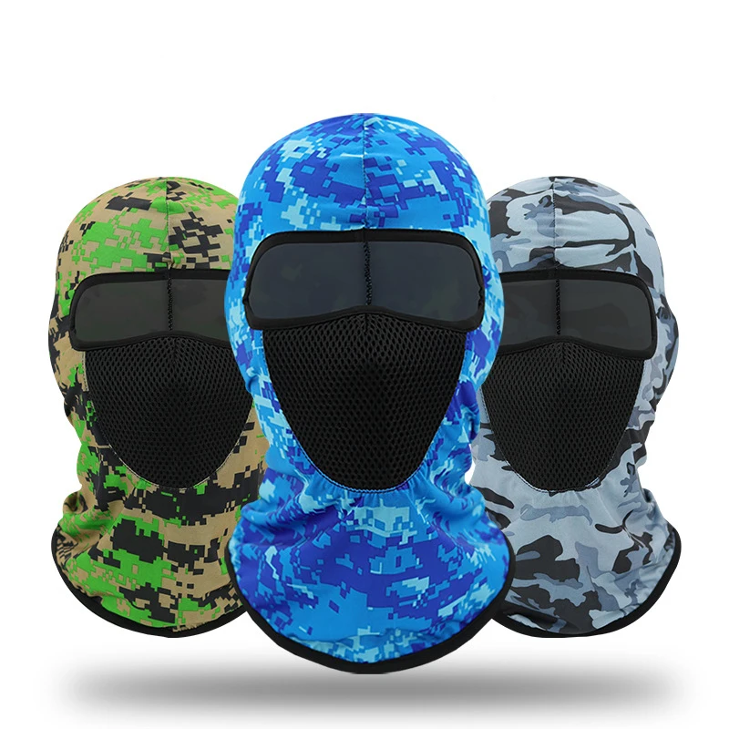 Print Men Beanies Women Hat Full Face Mask Cover Helmet Outdoor Sports Cycling Fast-dry Sunscreen Windproof Ski Balaclava Cap