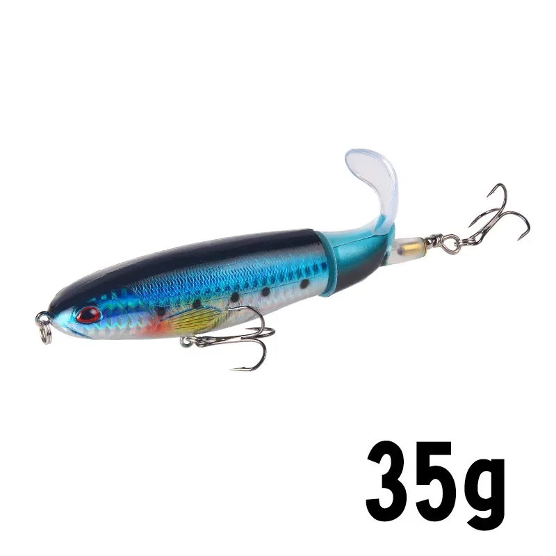 1 Stuks Plopper Vissen Lokken 13G/15G/35G Meerval Lokt Voor Visgerei drijvende Roterende Staart Kunstmatige Aas Crankbait
