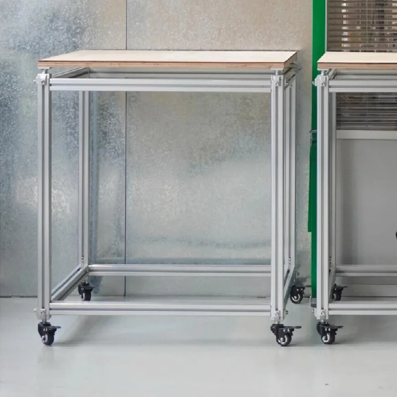 Aluminum profile flowing water platform Nakajima table, clothing store photography props photo table in the middle
