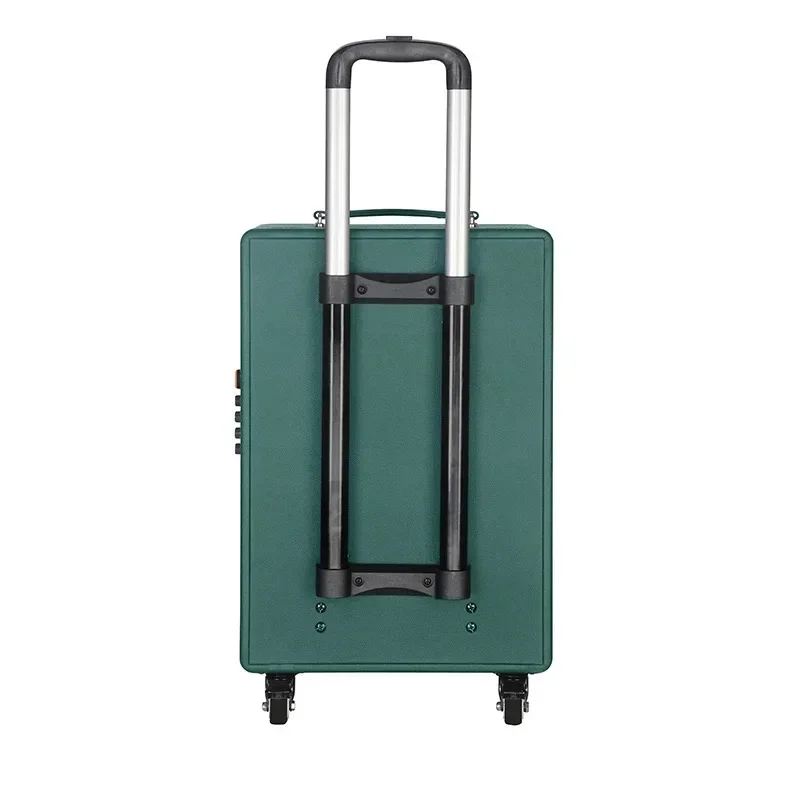 

High Quality Portable Sound Equipment Big Power 12Inch Wooden BT Subwoofer Trolley Speaker Rechargeable Outdoor Audio With MIC