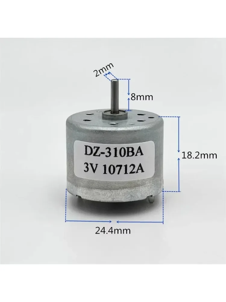 RF-310 Mini 310 Motor DC 3V 5V 6V 7.4V 4350RPM Micro 24mm Round Spindle Motor Precious Metal Brush Engine DIY Hobby Toy Fan