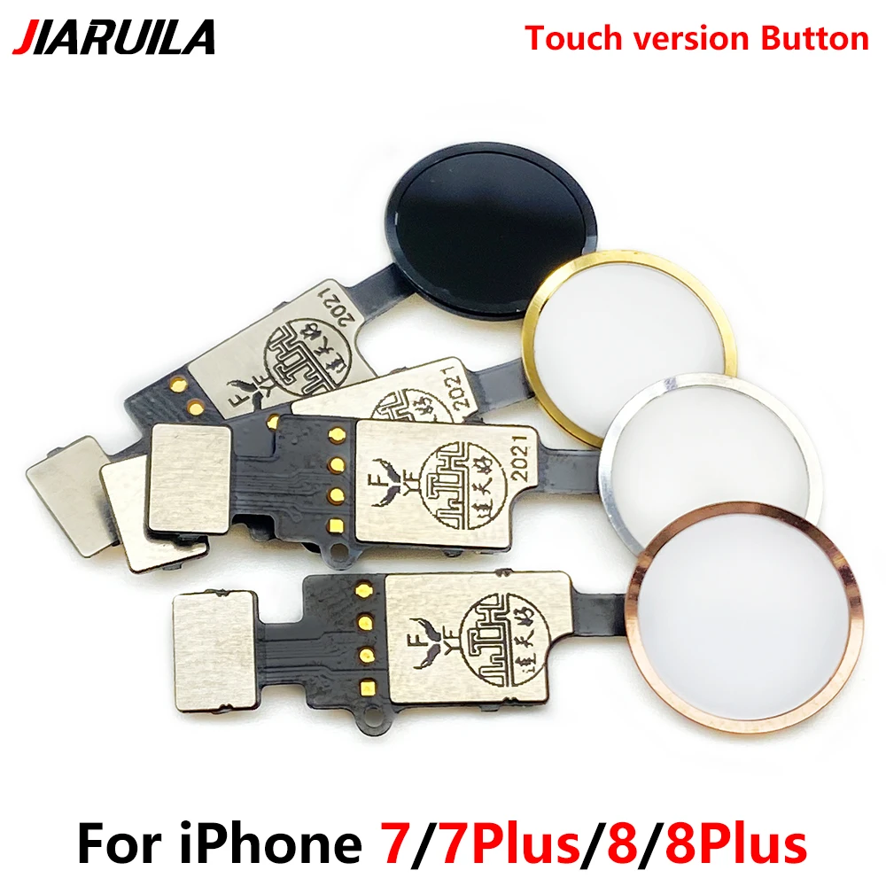 Home Button Flex Cable Return Function Work No Touch ID Fingerprint For IPhone 7 8 Plus With LCD Waterproof Adhesive And Tools