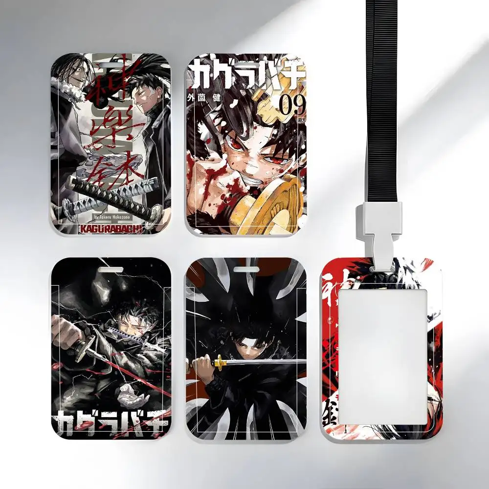 

1pc Classic Anime K_Kagurabachi ID Card Sleeve School Card Access ID Card Bus Meal Card Protective Sleeve Easy Push