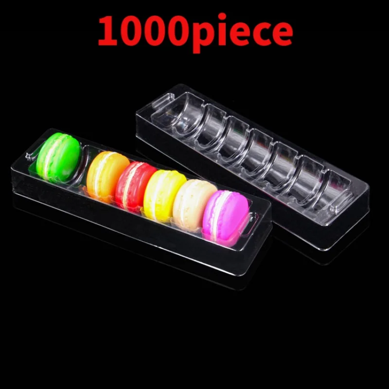 10 00piece.Custom.plastic clamshell 6 share blister Macaron packaging box Macaron