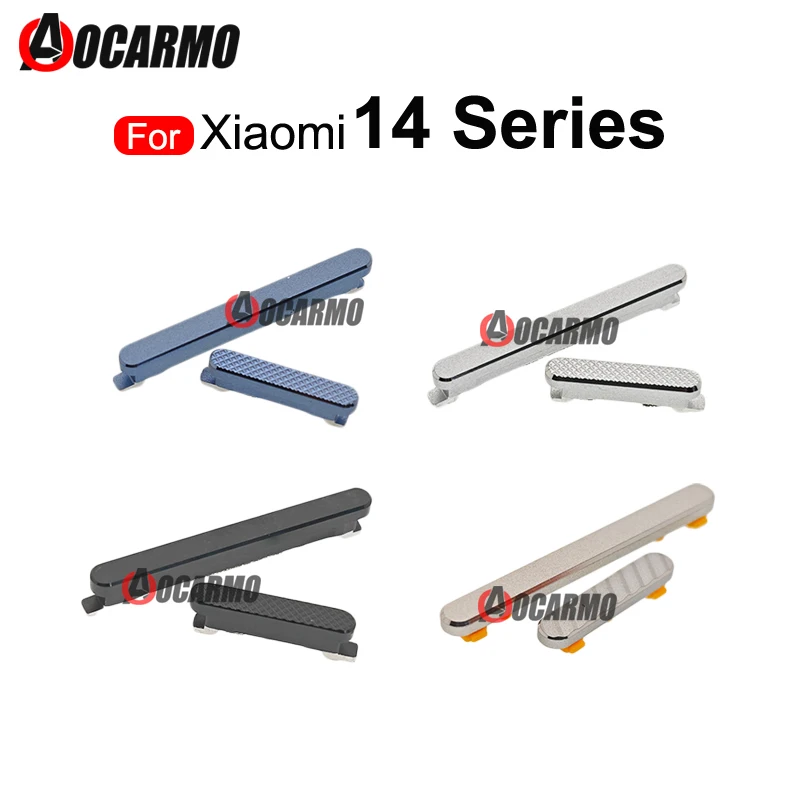 For Xiaomi 14Ultra Mi 14 14T Pro Side Key Volume Up Down Power On Off Buttons Repair Replacement Parts