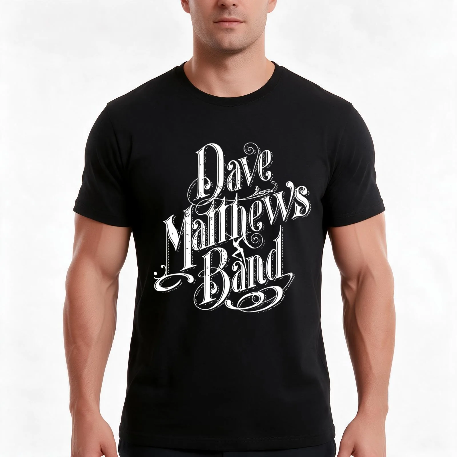 Dave Matthews T-Shirt, Summer Casual Cotton Tee, Oversized Streetwear Tops, Vintage Graphic Print, Loose Fit Short Sleeve