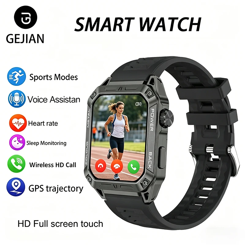 

New Sports Health Smart Watch 1.91-inch With Heart Rate Health Monitoring IP67 Bluetooth call NFC GPS Sports Trajectory Tracking