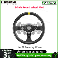 MOZA Racing 12-inch Round Wheel Mod for ES Wheel Aluminum alloy frame strong and durable plate weight 850g Ergonomic Design