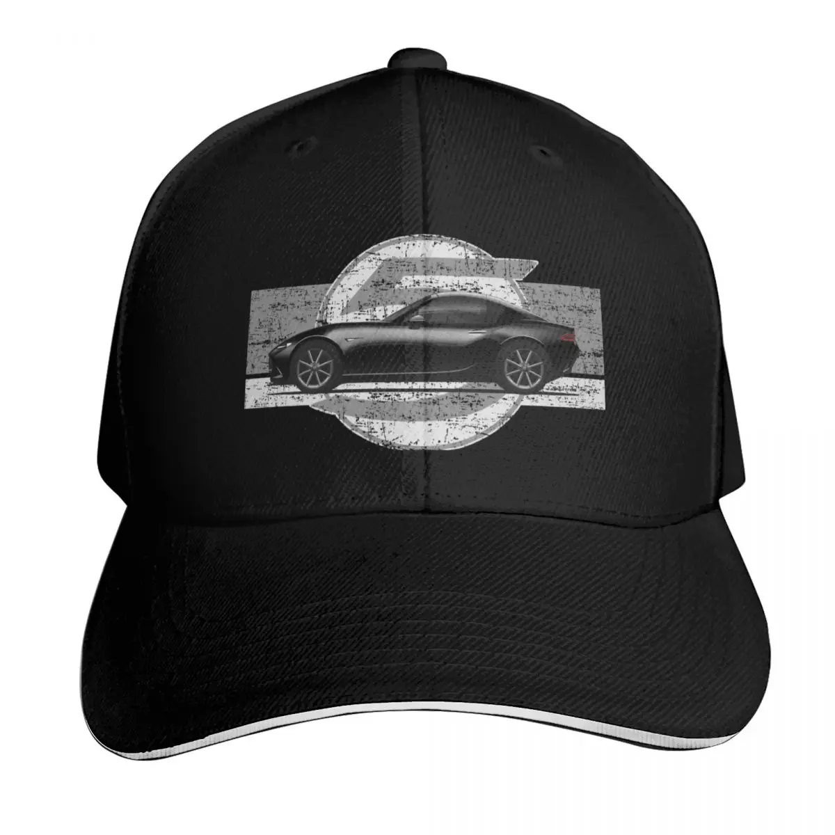 My drawing of the iconic Japanese roadster sports car RF with background 5 Baseball Cap Men Women Casual Summer Sport Sun Cap