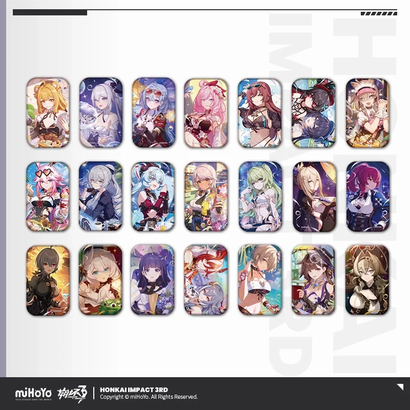 

Sunsyea Honkai Impact 3rd Official Merch miHoYo Original Authentic Birthday Badge Fu Hua Mei Theresa Vill-V Rita Elysia Seele