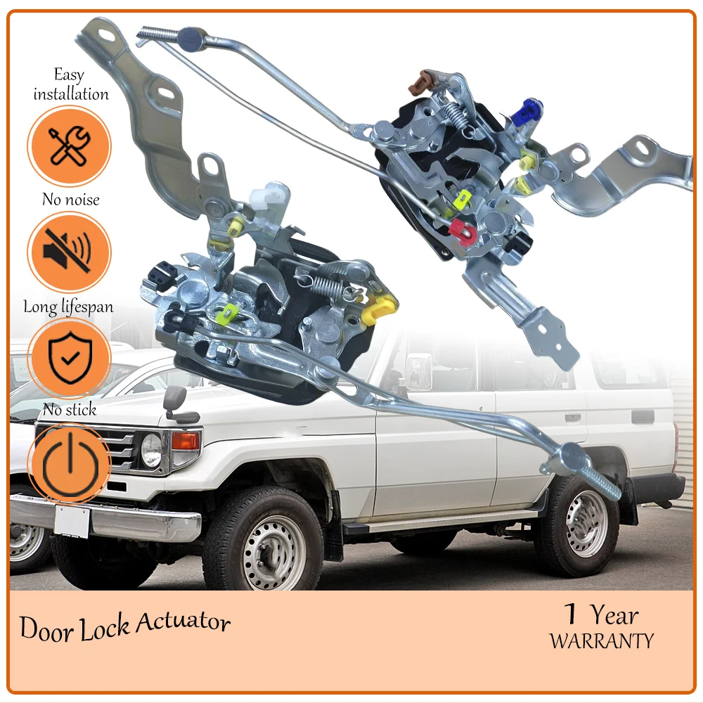 

Комплект замков передних левой и правой дверей, с шумопоглощающим механизмом защелкивания, совместим с Land Cruiser 70 75, OEM 6932060081 69310-60081