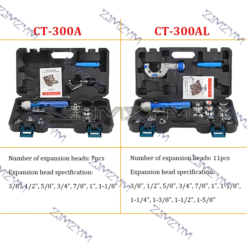

CT-300A/300AL Copper Tube Expander Hydraulic Tube Expanding Tool Kit For Air Conditioning Maintenance Tool