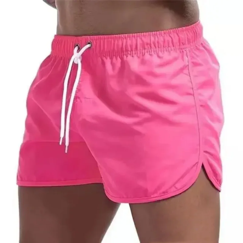 2024 New Fitness sports Shorts Man Summer Gyms Workout Male Breathable Mesh shorts Quick-Dry Beach Short Pants men Sportswear