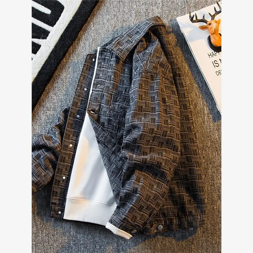 

Винтажный джинсовый тюнер в клетку для мужчин, модный весенний брендовый дизайн, многофункциональный повседневный тюнер ort Sle