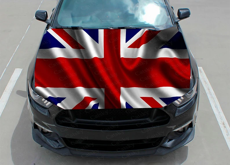 

British flag Car Decal Graphics Vinyl decal Cover Pattern Packaging Decal custom DIY design hood engine Decal Stickers