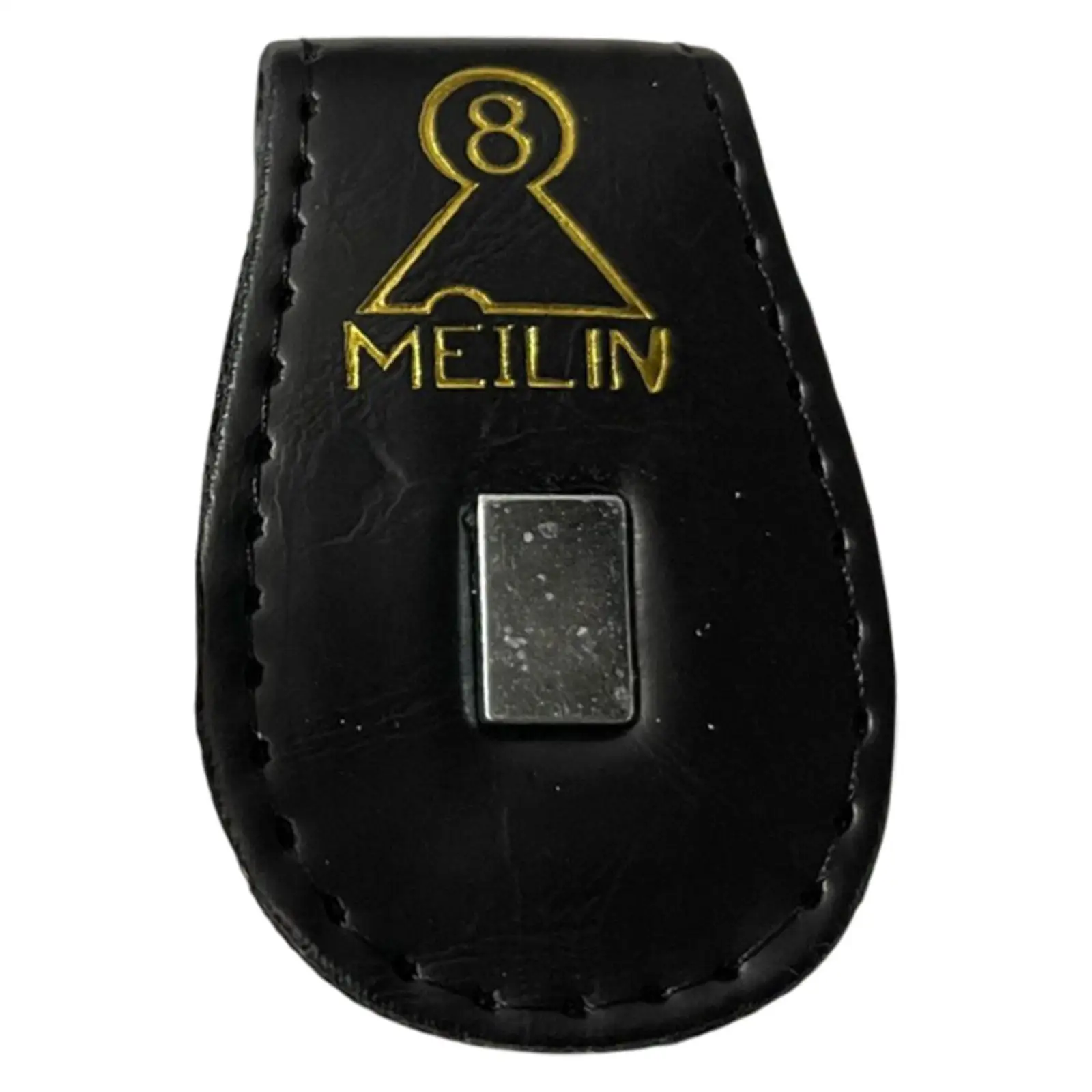 

Snooker Chalk Holder Belt Clip Portable Pocket Chalk Case PU Leather for Billiards Cue Tips Maintenance