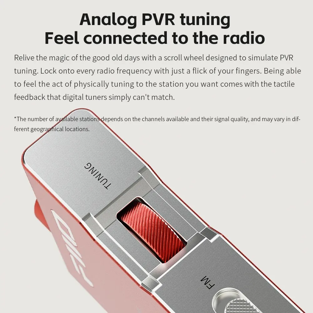 FiiO RR11 المحمولة HiFi راديو FM استقبال التناظرية PVR ضبط تعزيز باس ثلاثية الأبعاد الصوت المحيطي 64-108 ميجا هرتز تغطية كاملة النطاق