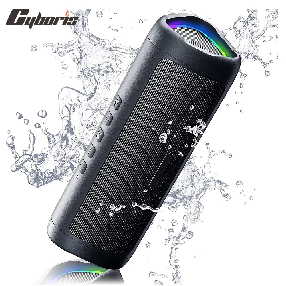 

Bluetooth Speaker with HD Sound, Portable Wireless, IPX5 Waterproof, Up to 24H Playtime, TWS Pairing, BT5.3, for Home/Outdoor