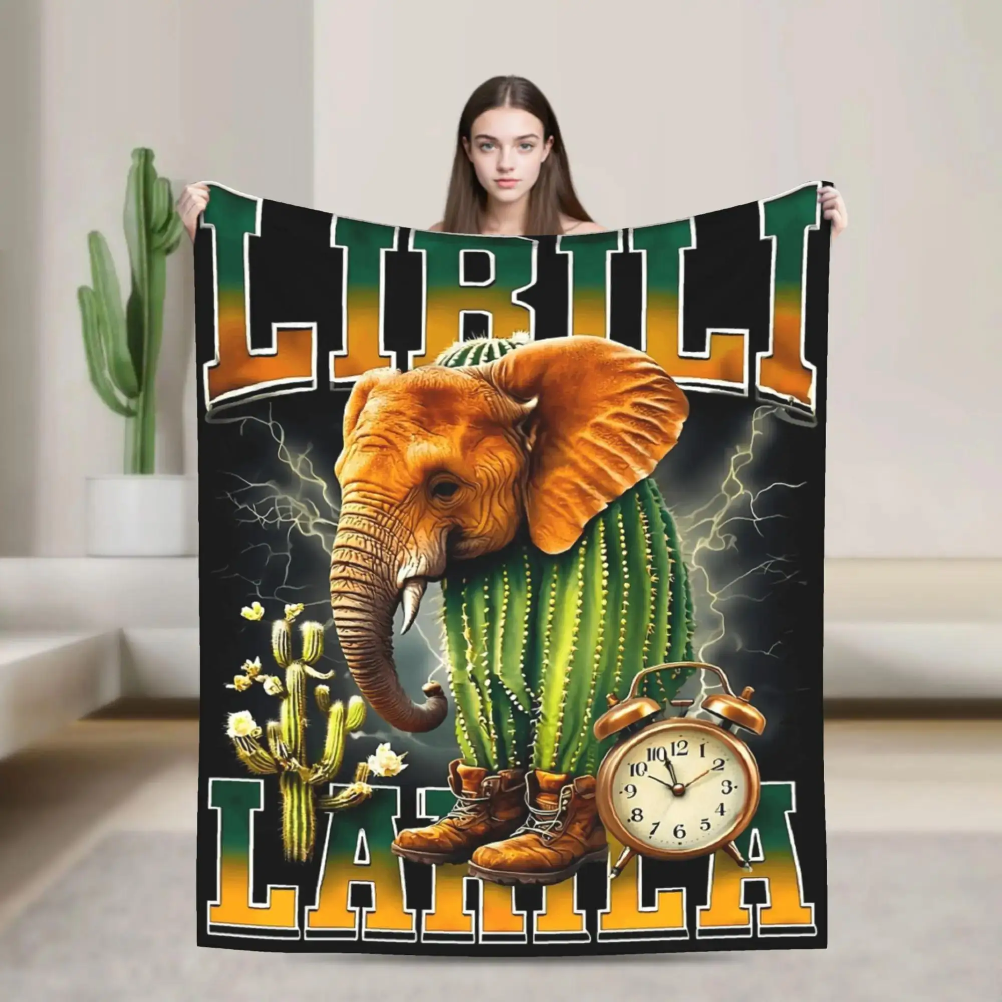 

Итальянское одеяло Brainrot Lirili Larila с крутым дизайном, теплое и мягкое, для осени, для мальчиков и девочек, для дивана, кресла, кровати