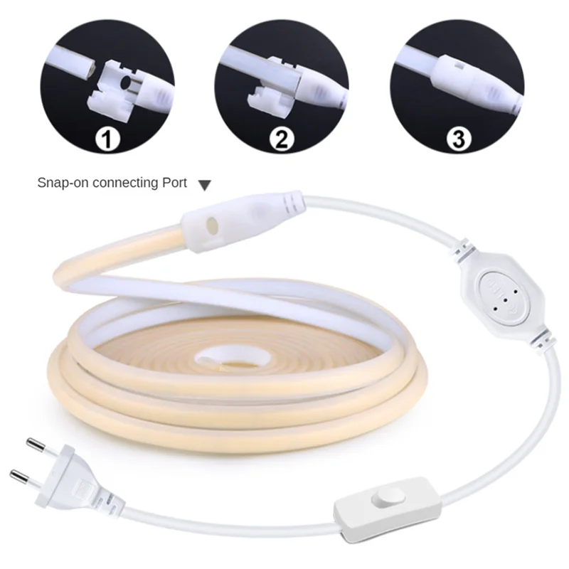 AK25-Cermin Rias Lampu Latar LED Lampu Strip COB Lampu Rias Kamar Mandi Meja Rias Kamar Steker UE