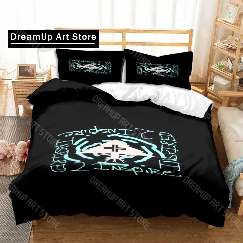 

Clothing Brand LRG Logo Bedding Set Boys Girls Twin Queen King Size Duvet Cover Pillowcase Bed boys Adult Bedroom