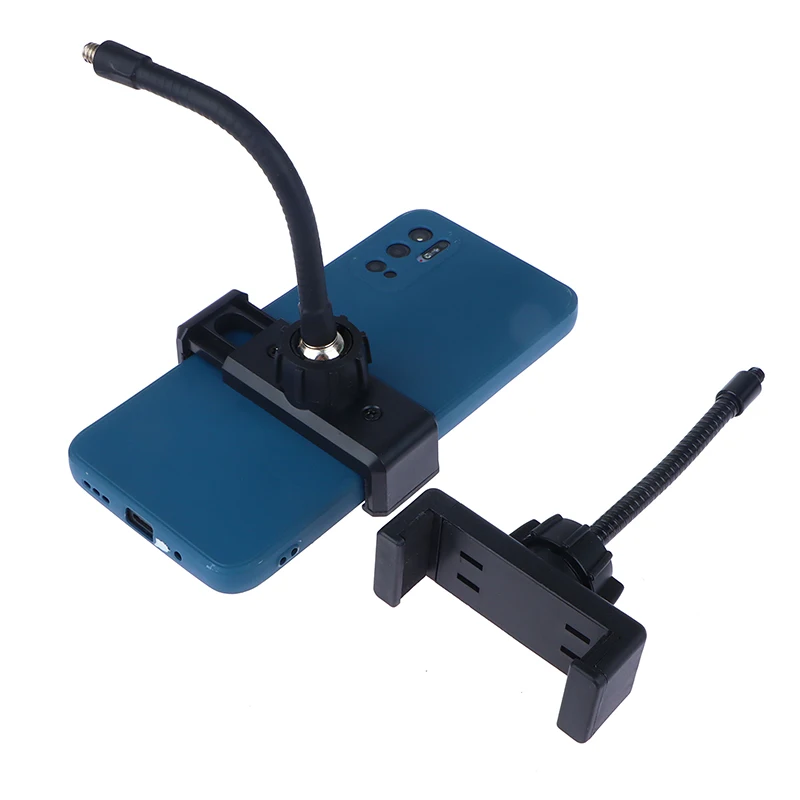 유연한 호스 휴대폰 클립 브래킷, 스마트폰 라이브 셀카 링 조명에 적합