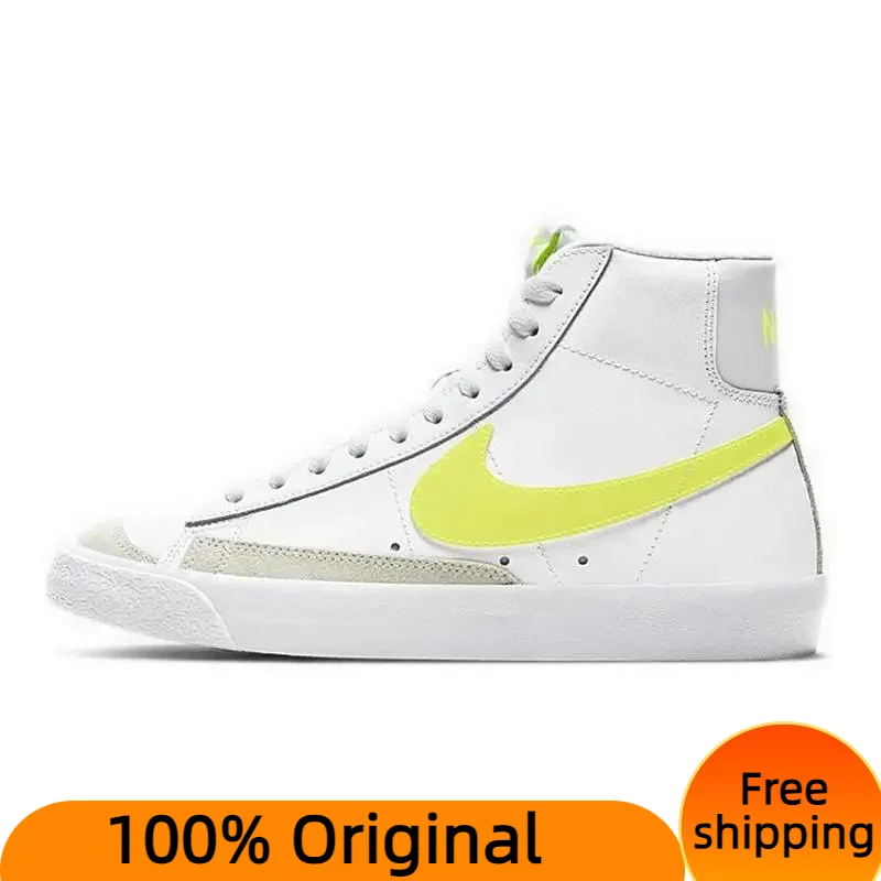 Nike Blazer Mid 77 Lemon Venom Women's Sneakers shoes CZ0362-100 With Original Box