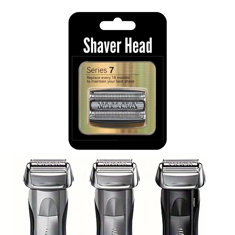 1pc Series 7 70S Electric Shaver Head Replacement, Compatible With Braun Series 7 Shavers 720cc, 730cc, 735s, 750cc, 760cc, 790c